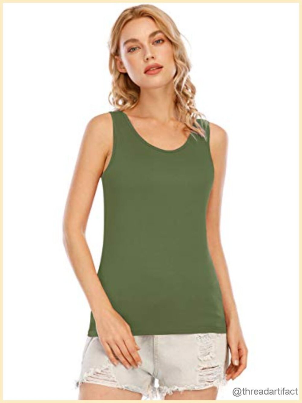4-Pack Women Modal Tank Tops Lightweight Cami Undershirts Scoop Neck - Picture 2 of 6